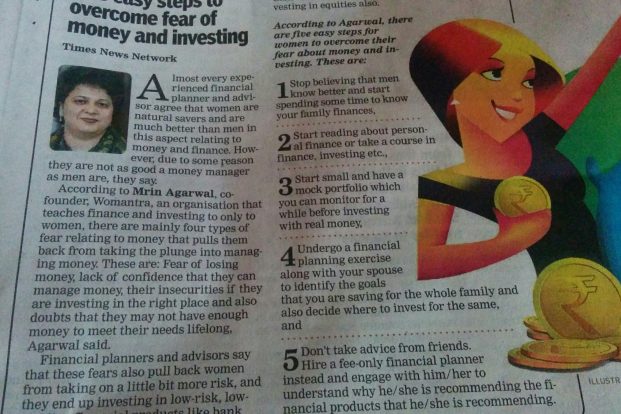 Women are natural savers but are mostly extra-conservative and hence not-so-good
investors. With some expert advice they could become great investors as well