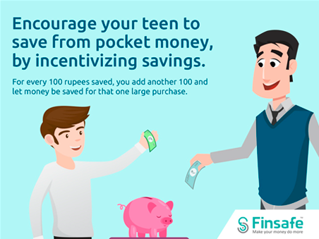 Encourage your teen to save from pocket money