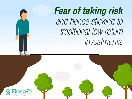 Myth busters- Investing in traditional low return investments because of fear of taking risks