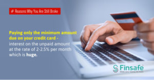 Reasons why you are still broke - Paying minimum amount due on your credit card