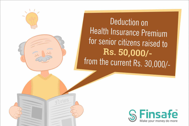 Deduction on health insurance premium for senior citizens raised to Rs 50,000 - budget 2018
